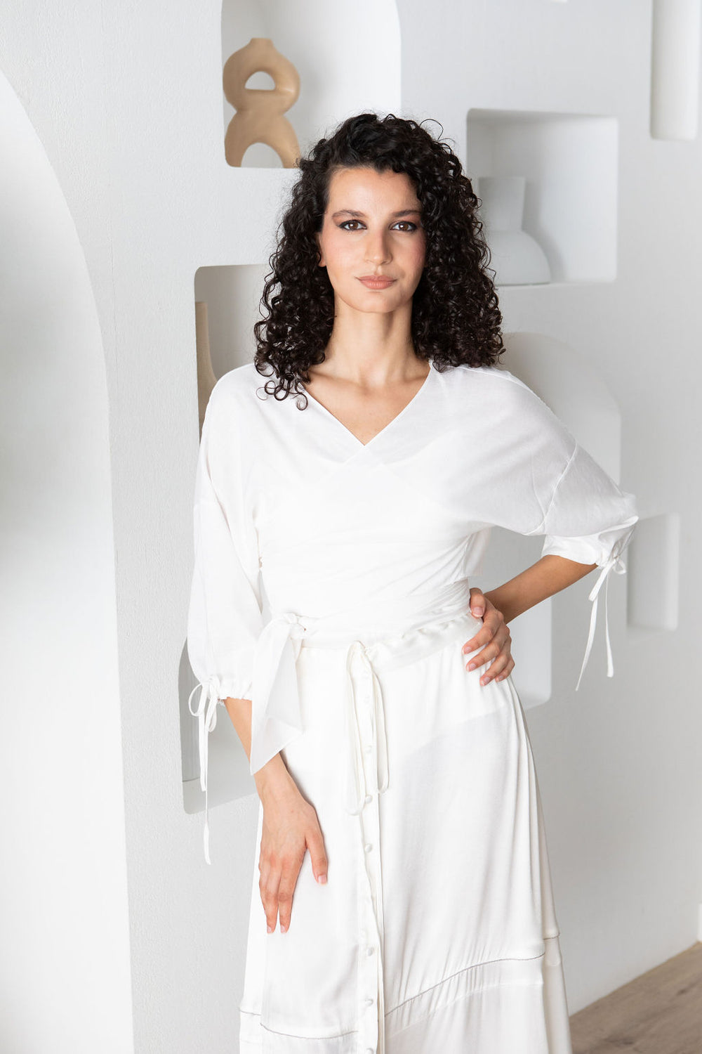 Midi Skirt - White