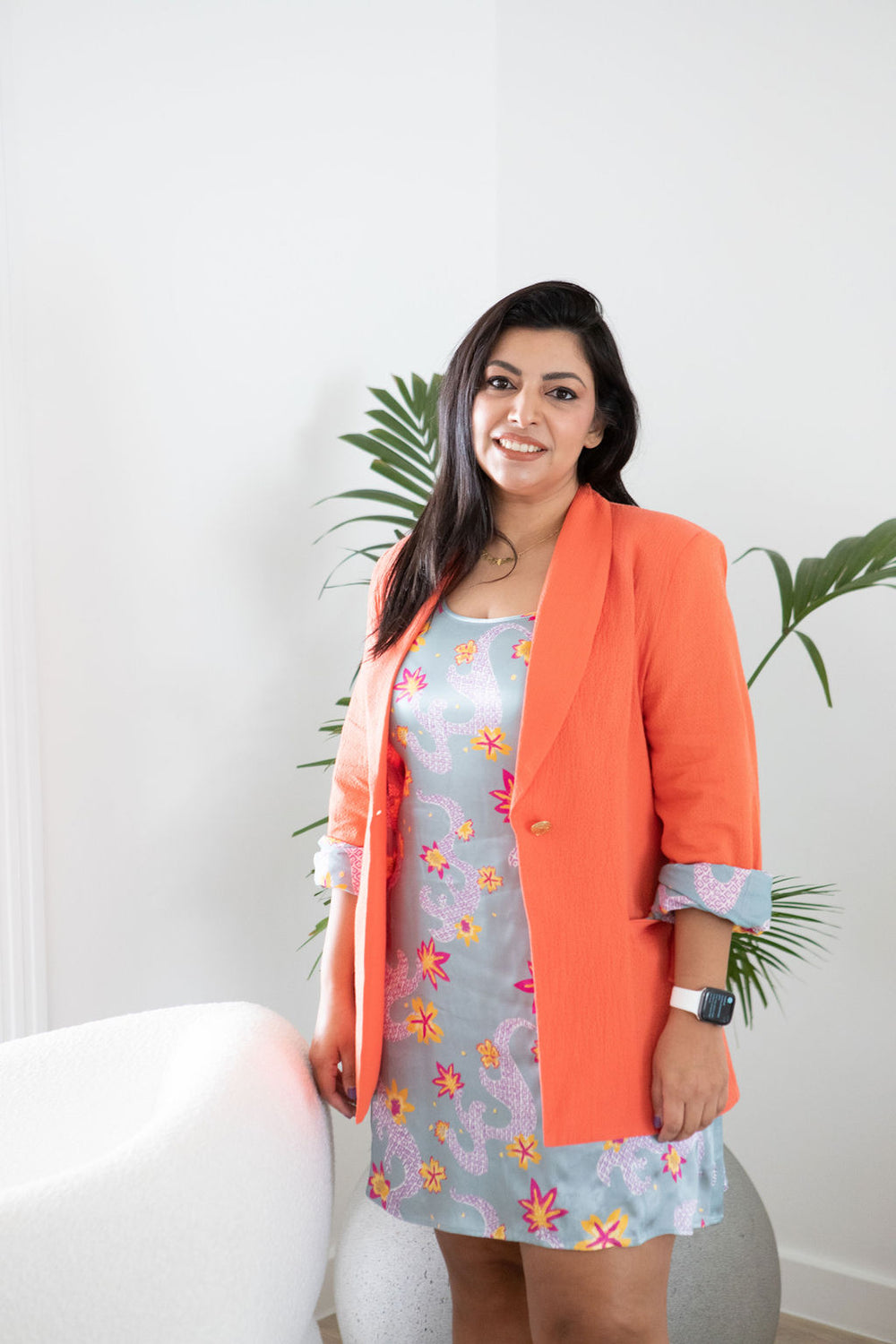 Cami Dress - Green Print