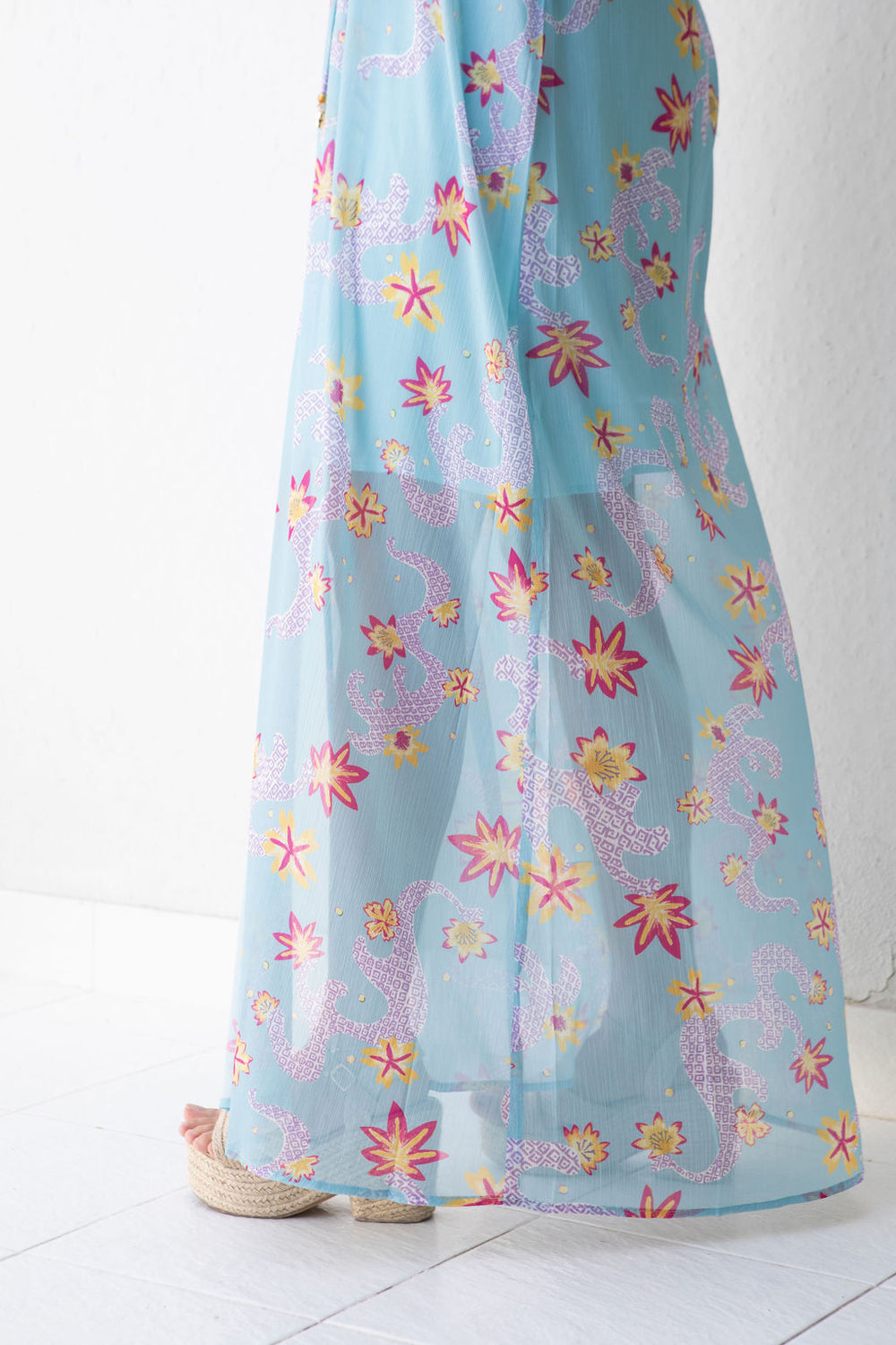 Maxi Dress - Green Print
